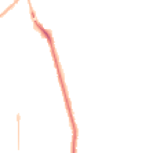 Night-time road noise heatmap for SK5 7EJ