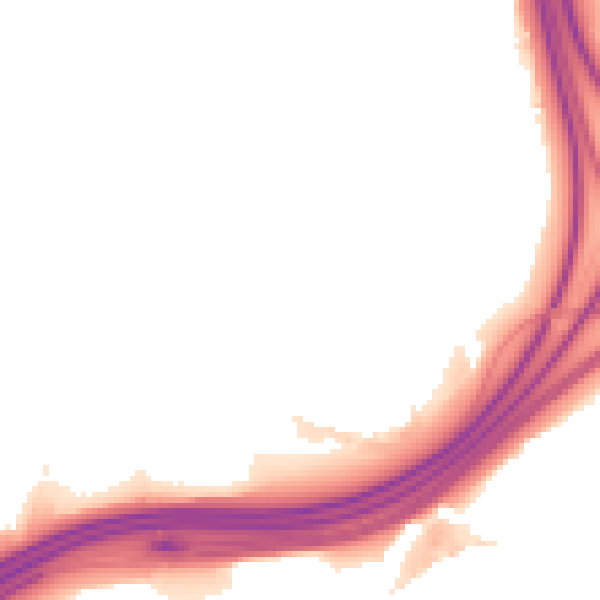 Night-time road noise heatmap for SK5 8DD