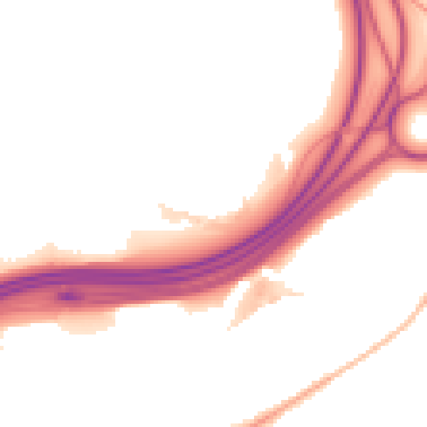 Night-time road noise heatmap for SK5 8DL