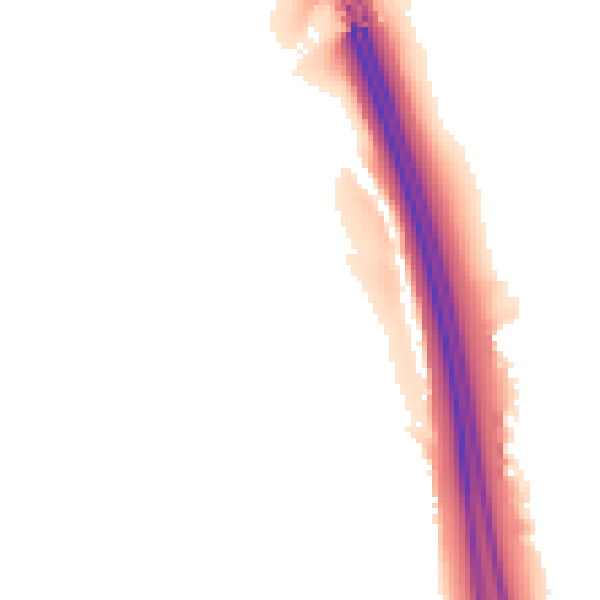 Night-time road noise heatmap for SK5 8JN