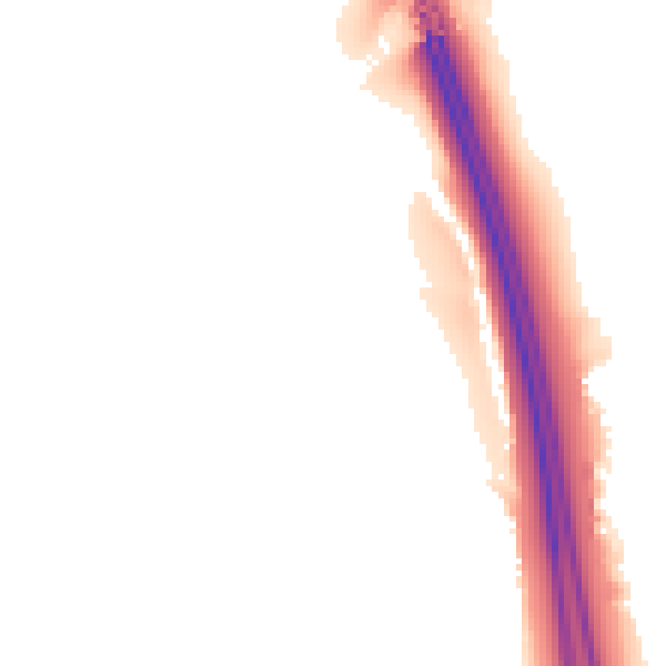 Night-time road noise heatmap for SK5 8JW
