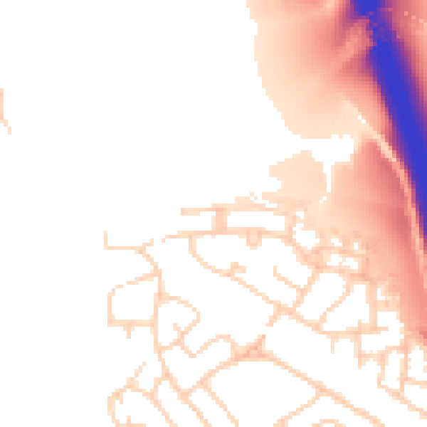 Daytime road noise heatmap for SK5 8LL