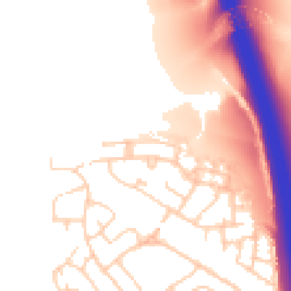 Daytime road noise heatmap for SK5 8LW