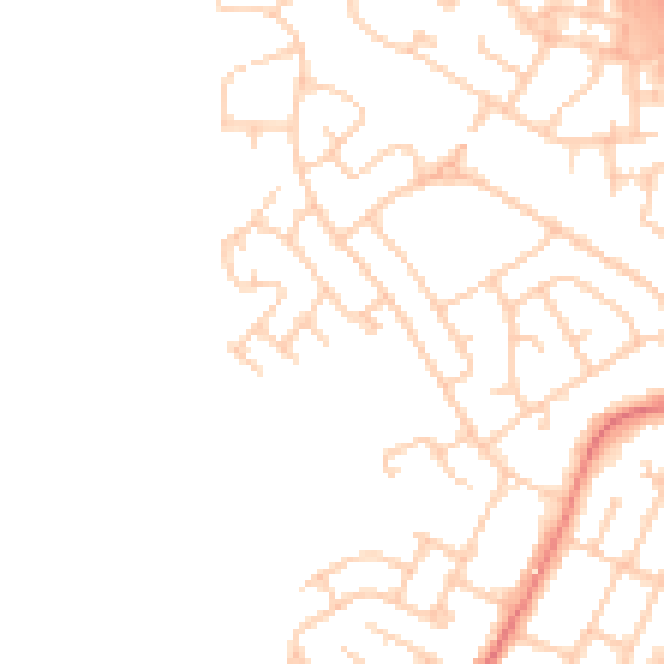 Daytime road noise heatmap for SK5 8LX