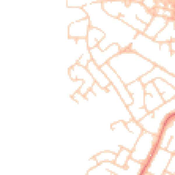 Daytime road noise heatmap for SK5 8LY