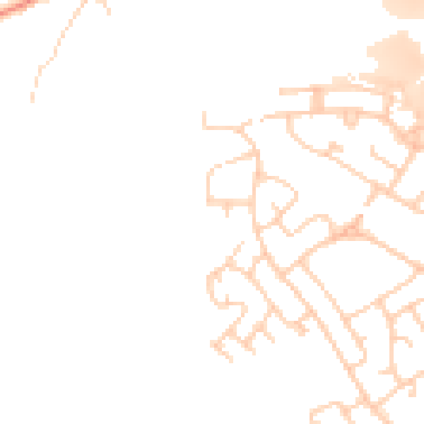 Daytime road noise heatmap for SK5 8NU