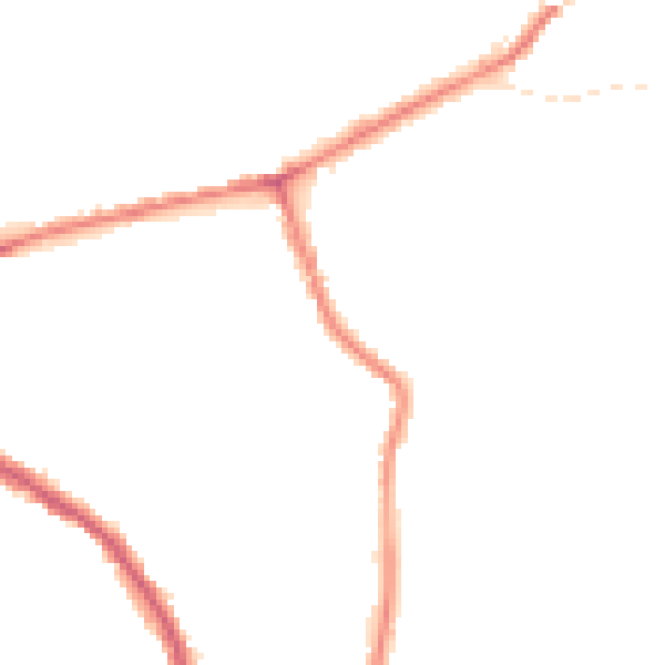 Night-time road noise heatmap for SK6 1AT