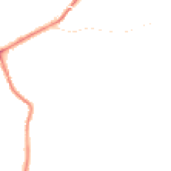 Night-time road noise heatmap for SK6 1AZ