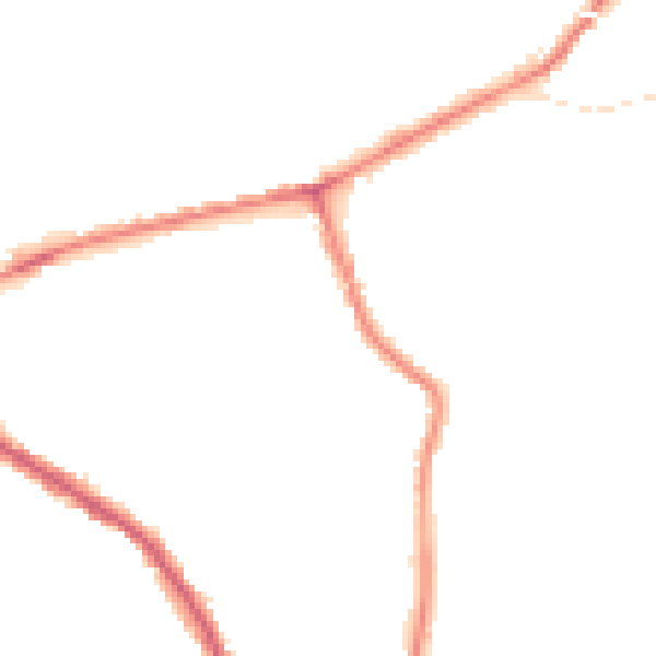 Night-time road noise heatmap for SK6 1DD