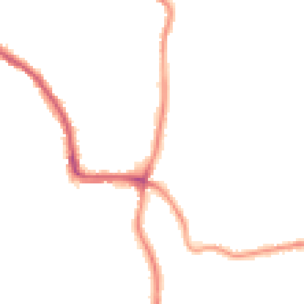 Night-time road noise heatmap for SK6 1DJ
