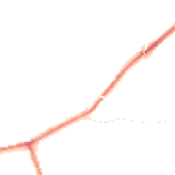 Night-time road noise heatmap for SK6 1RH