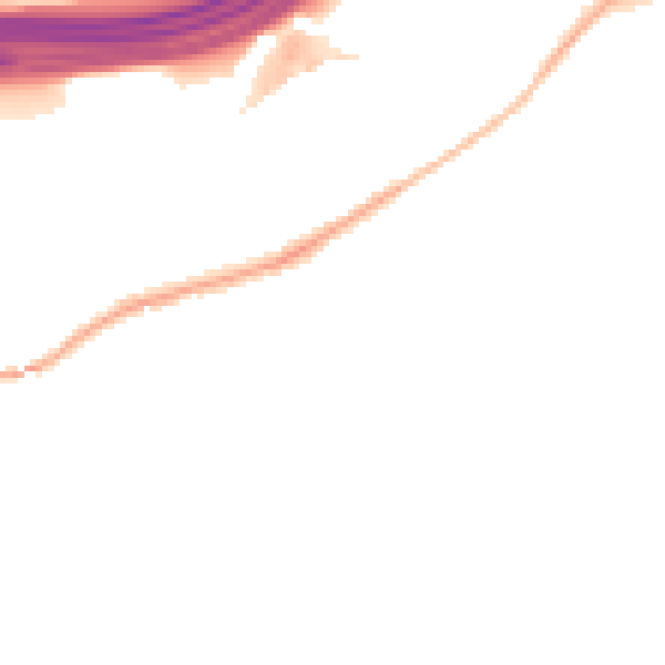 Night-time road noise heatmap for SK6 2DE