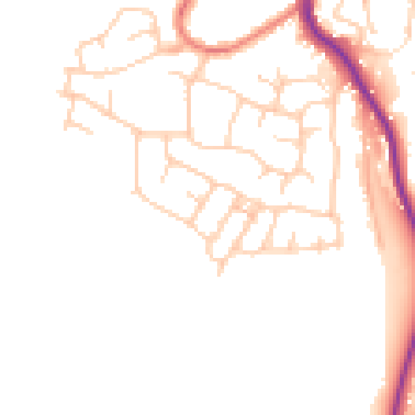 Daytime road noise heatmap for SK6 3EW