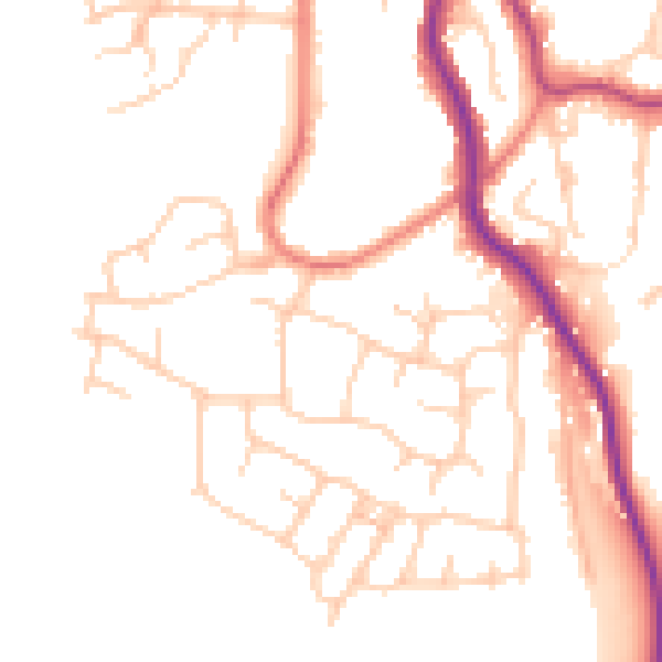 Daytime road noise heatmap for SK6 3HT