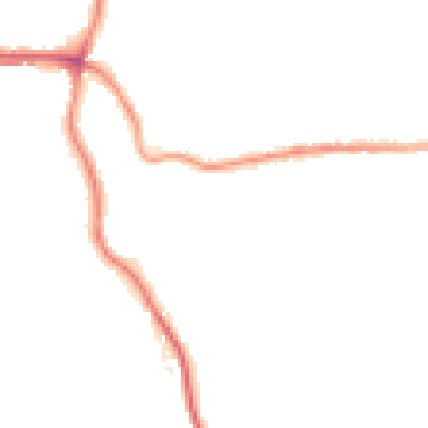 Night-time road noise heatmap for SK6 3JG