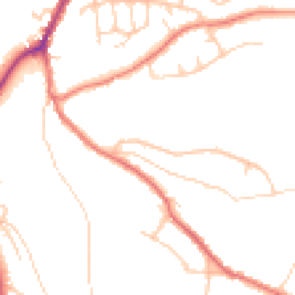 Daytime road noise heatmap for SK6 5AF