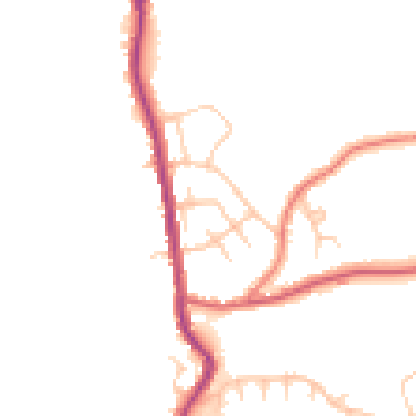 Daytime road noise heatmap for SK6 5EE