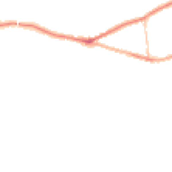 Night-time road noise heatmap for SK6 6DB