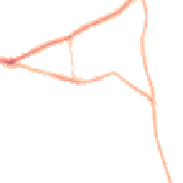 Night-time road noise heatmap for SK6 6FT