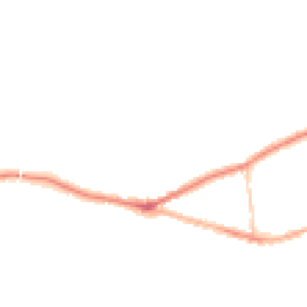 Night-time road noise heatmap for SK6 6LN