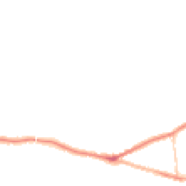 Night-time road noise heatmap for SK6 6NU