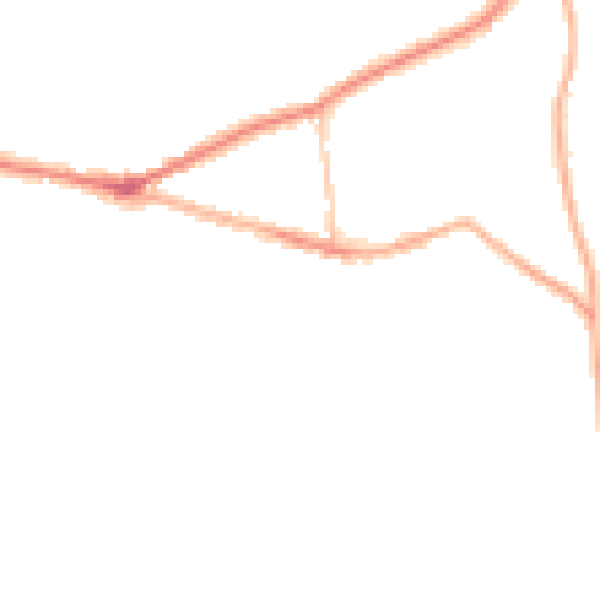 Night-time road noise heatmap for SK6 7AH