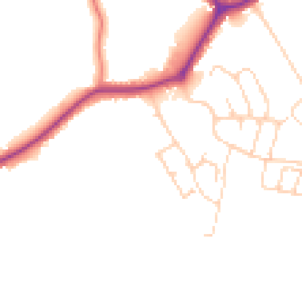 Daytime road noise heatmap for SK7 1AX
