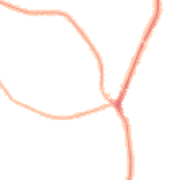 Night-time road noise heatmap for SK7 1DA