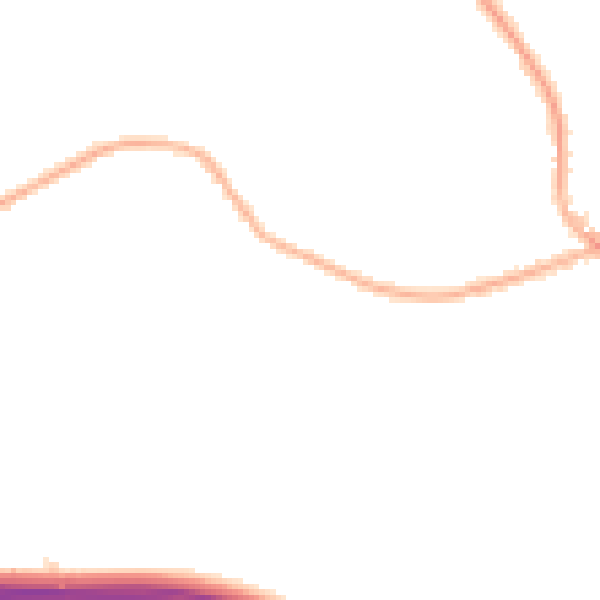 Night-time road noise heatmap for SK7 1DH
