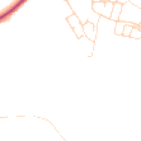 Daytime road noise heatmap for SK7 1GW