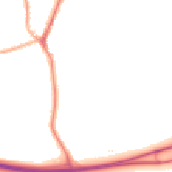 Night-time road noise heatmap for SK7 1LB