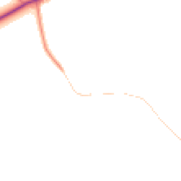 Daytime road noise heatmap for SK7 1RN