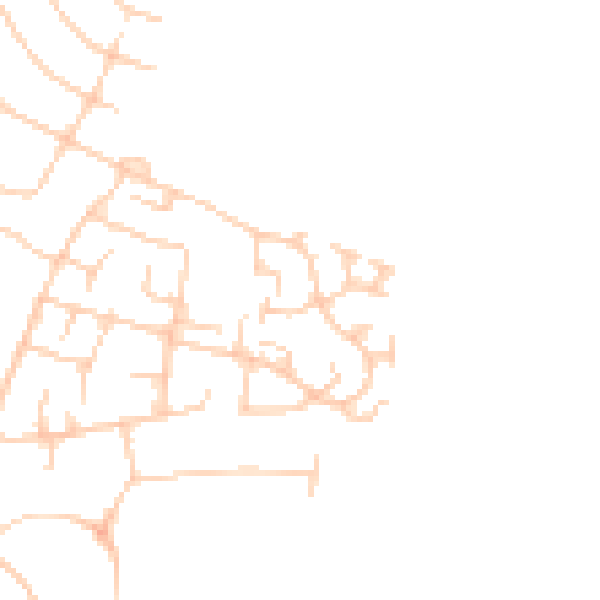 Daytime road noise heatmap for SK7 2LR