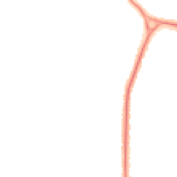 Night-time road noise heatmap for SK7 2PX