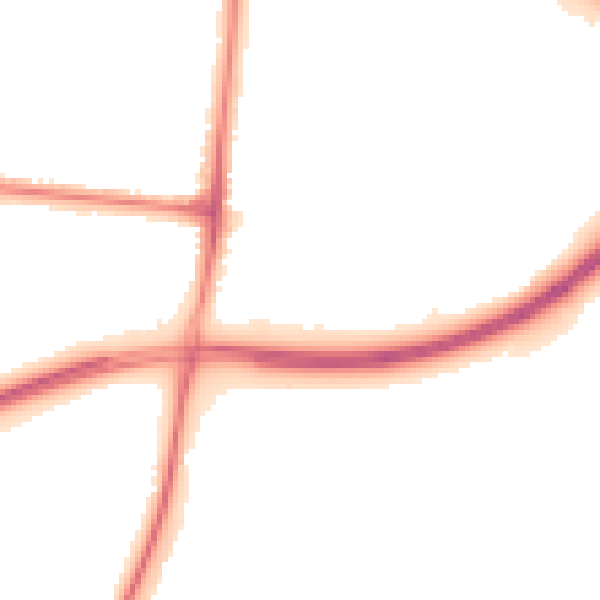 Night-time road noise heatmap for SK7 6DZ