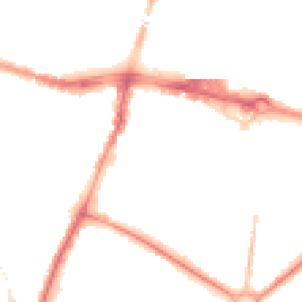 Night-time road noise heatmap for SL1 1AY