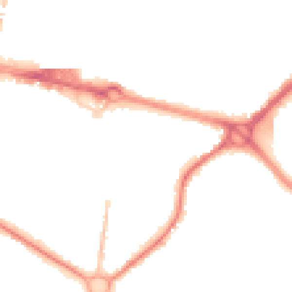Night-time road noise heatmap for SL1 1BD