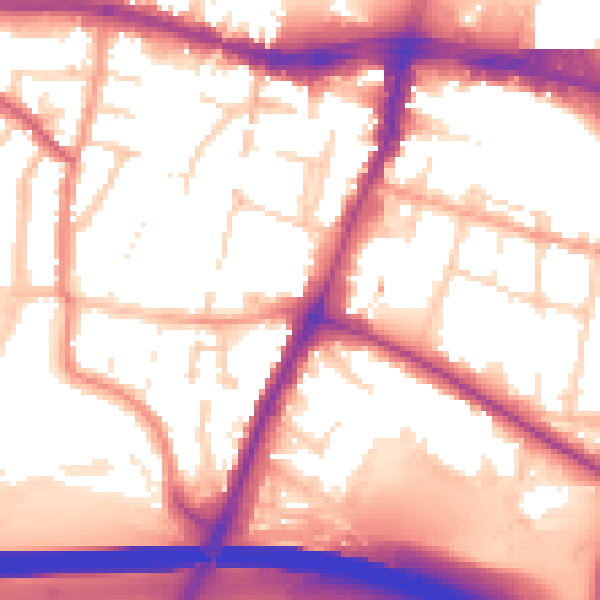 Daytime road noise heatmap for SL1 2EG