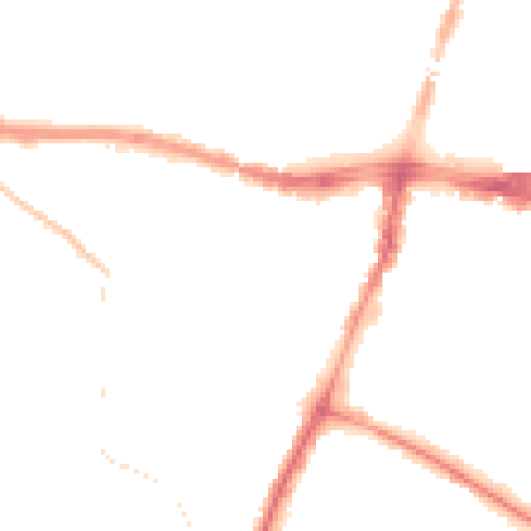Night-time road noise heatmap for SL1 2GG