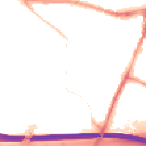 Night-time road noise heatmap for SL1 2LL