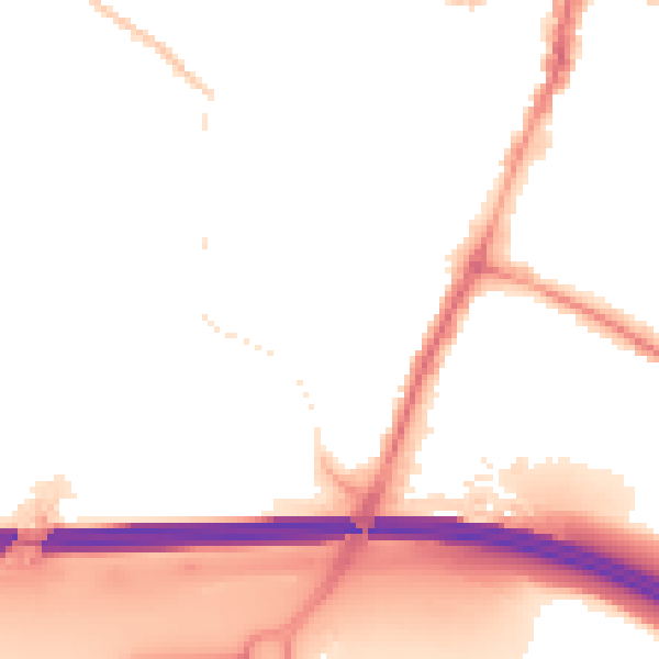 Night-time road noise heatmap for SL1 2LZ