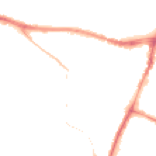 Night-time road noise heatmap for SL1 2RW