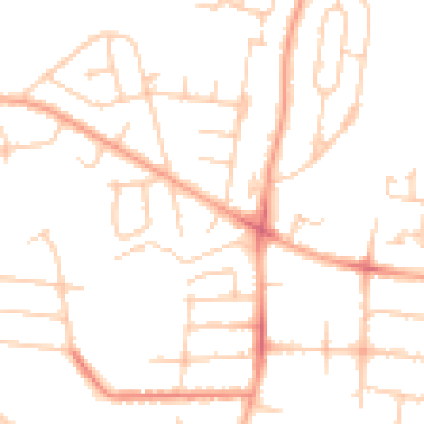 Daytime road noise heatmap for SL1 3EH
