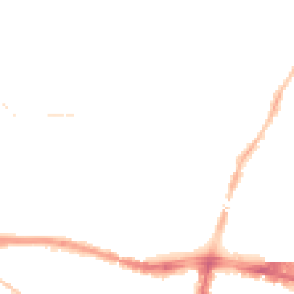 Night-time road noise heatmap for SL1 3GX