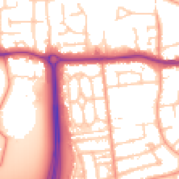 Daytime road noise heatmap for SL1 5PG