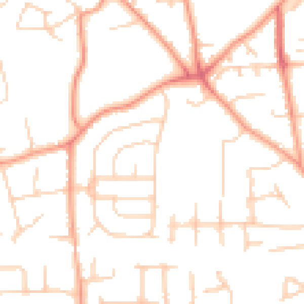 Daytime road noise heatmap for SL1 6HT