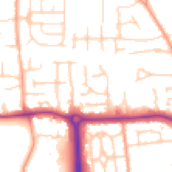 Daytime road noise heatmap for SL1 6PB