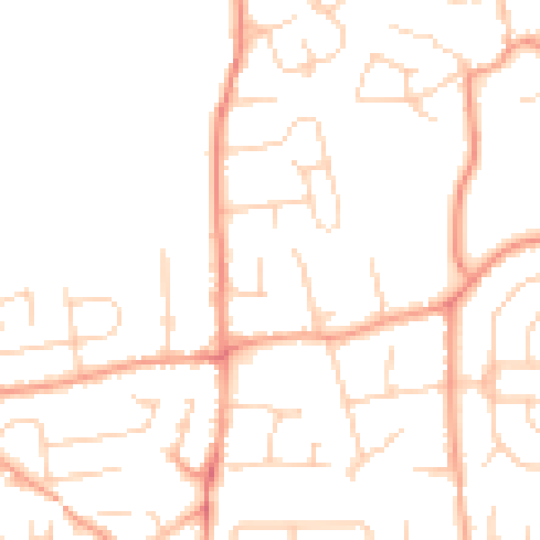 Daytime road noise heatmap for SL1 7BL