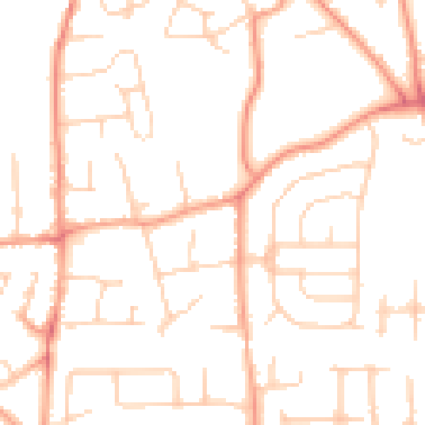 Daytime road noise heatmap for SL1 7LT