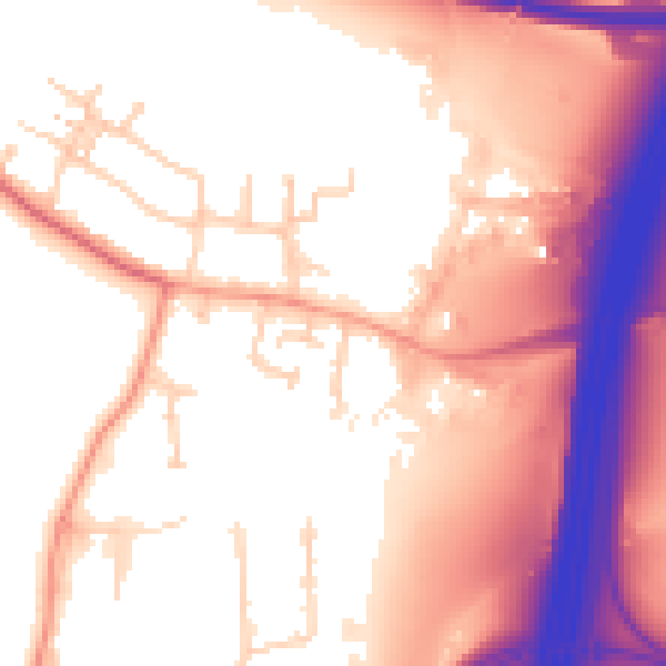 Daytime road noise heatmap for SL3 0AQ